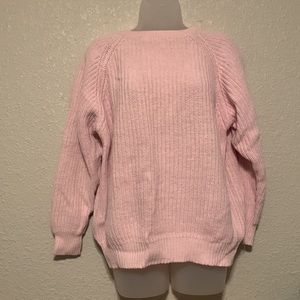 Knitted baby pink sweater